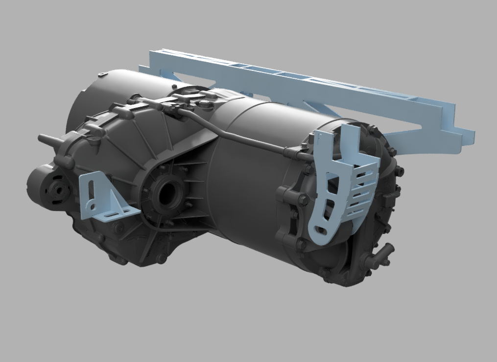 Front Tesla drive unit mount design